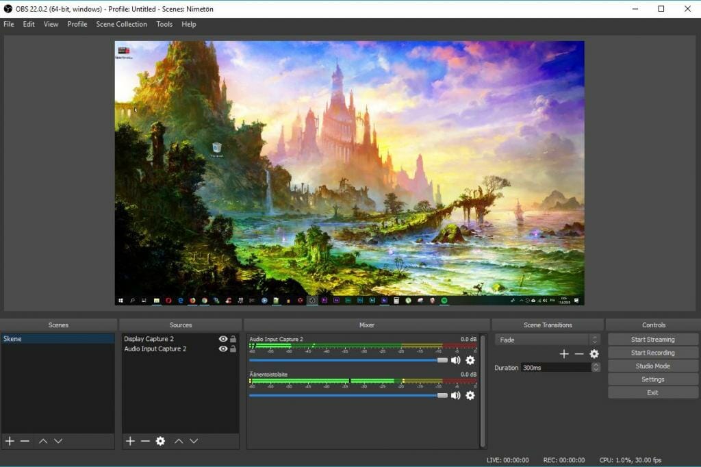 how to record using obs studio
